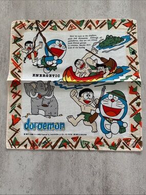 Doraemon Kids Bandana - Energetic Cartoon Hair Accessory in Blue/Red/Green
